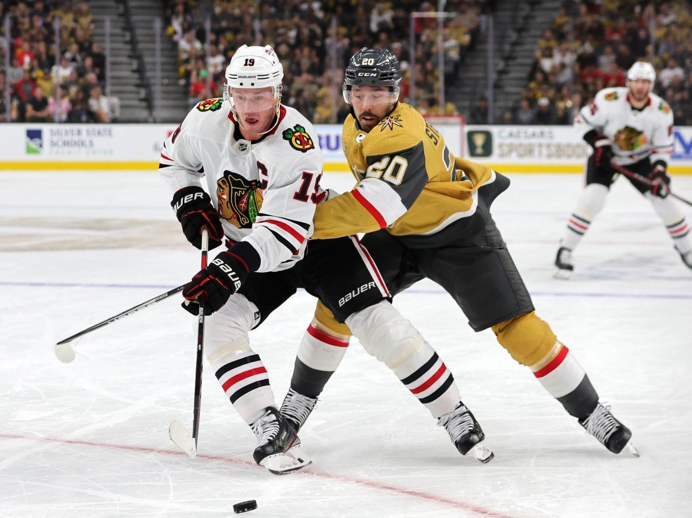 Paul Cotter Scores, Golden Knights Beat Blackhawks 1-0