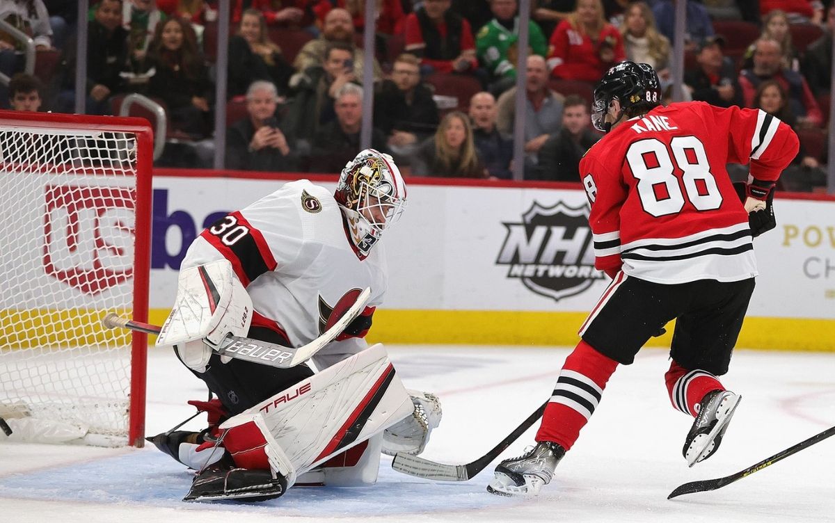 Kane gets hat trick as Blackhawks beat Senators for 1st win