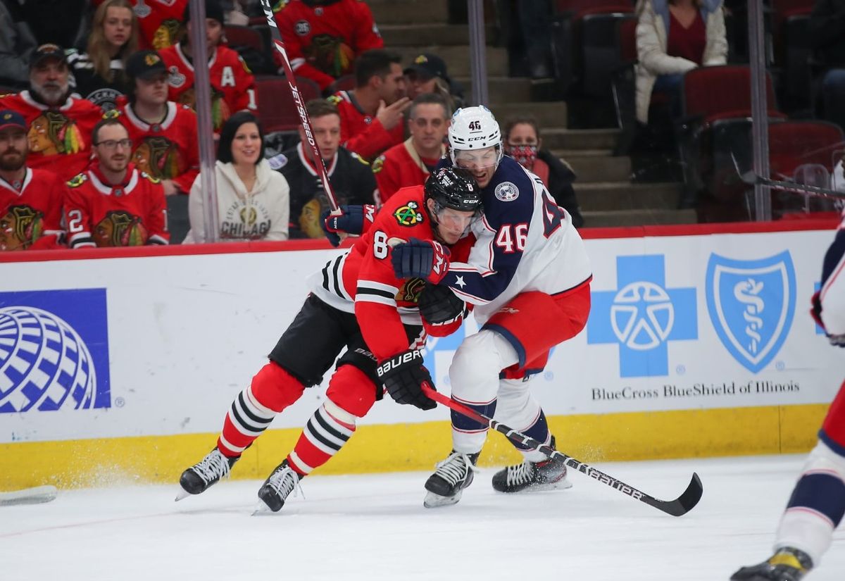 Laine's hat trick leads Blue Jackets past Blackhawks, 7-4