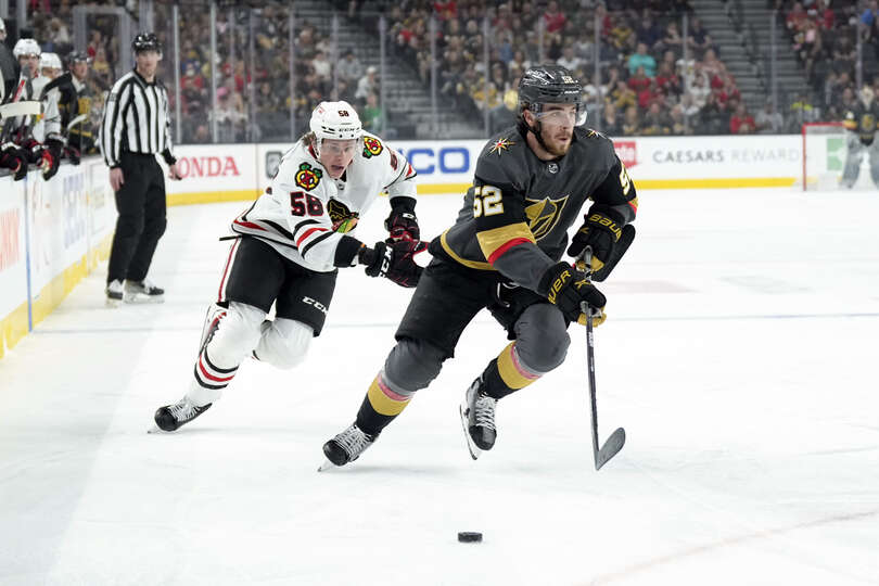 Blackhawks lose 5-4 to Vegas in OT