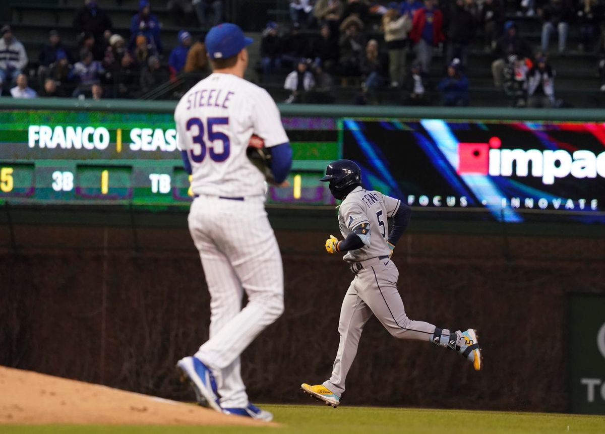 Franco homers in Wrigley debut, Rays beat Cubs 6-5