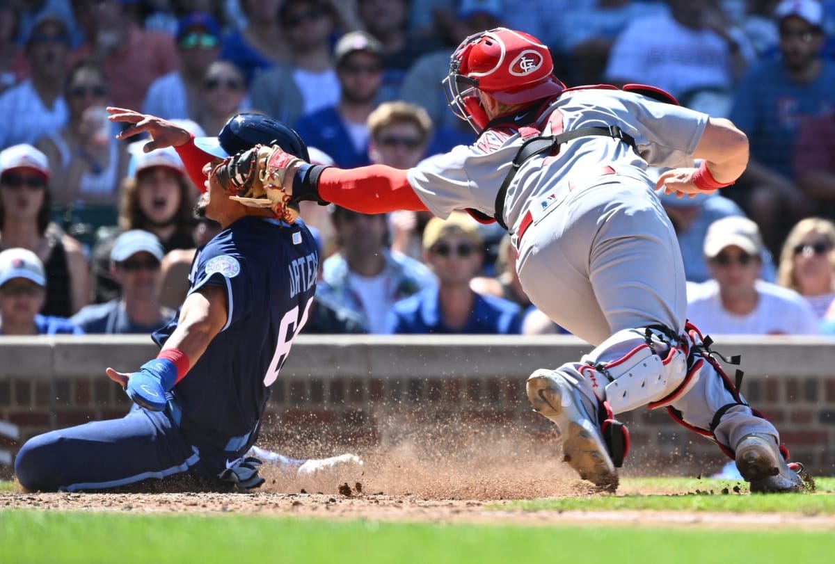 Goldschmidt homers, runs hit streak to 25 as Cards beat Cubs