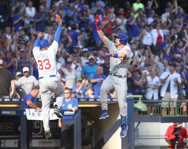 Wisdom sets Cubs rookie record with 27th HR, beat Brewers