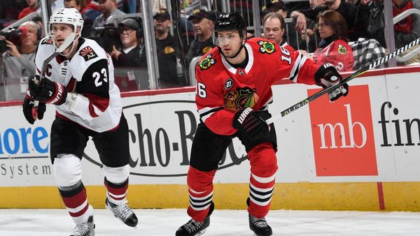 DeBrincat scores in last minute of OT, Chicago beats Arizona