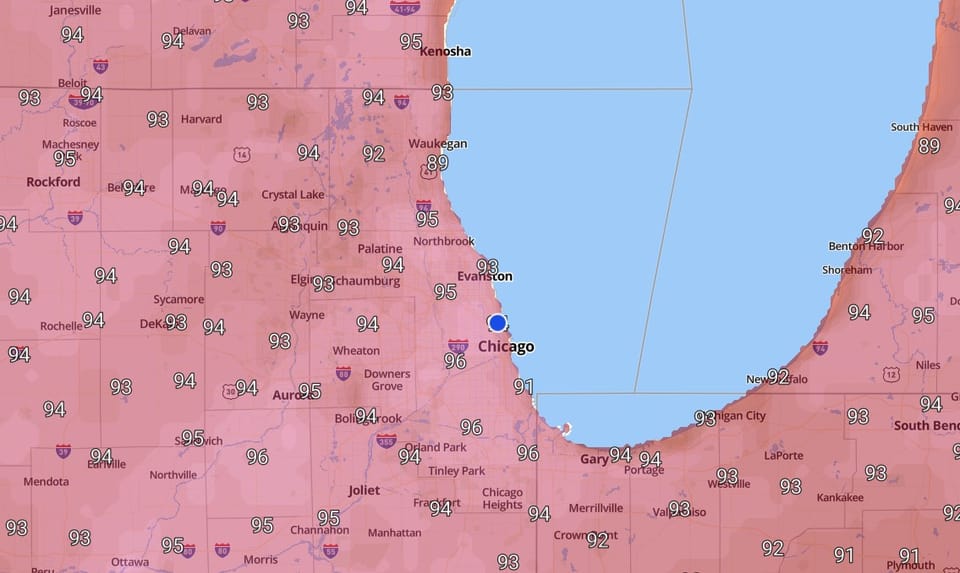 Dangerous heat wave descends on parts of Midwest and South
