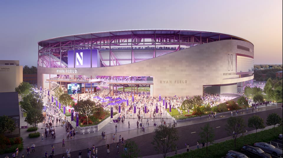 Northwestern unveils plans for new football stadium